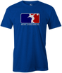 Major League Bowling Men's T-shirt, Blue, Cool, Novelty, tshirt, tee-shirt, tee, funny