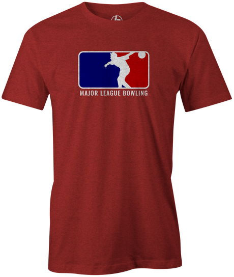 Major League Bowling Men's T-shirt, Dark Red, Cool, Novelty, tshirt, tee-shirt, tee, funny