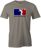 Major League Bowling Men's T-shirt, Grey, Cool, Novelty, tshirt, tee-shirt, tee, funny