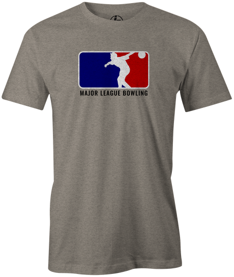 Major League Bowling Men's T-shirt, Grey, Cool, Novelty, tshirt, tee-shirt, tee, funny