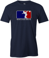 Major League Bowling Men's T-shirt, Navy, Cool, Novelty, tshirt, tee-shirt, tee, funny