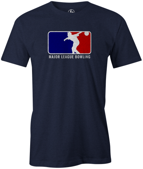Major League Bowling Men's T-shirt, Navy, Cool, Novelty, tshirt, tee-shirt, tee, funny