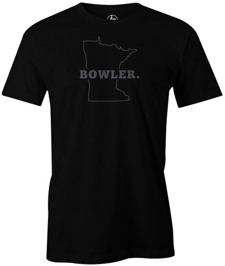 Minnesota State Men's Bowling T-shirt, Black, Cool, novelty, tshirt, tee, tee-shirt, tee shirt, teeshirt, team, comfortable