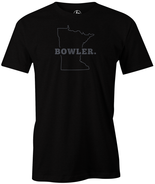 Minnesota State Men's Bowling T-shirt, Black, Cool, novelty, tshirt, tee, tee-shirt, tee shirt, teeshirt, team, comfortable