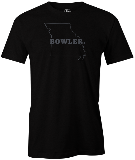 Missouri State Men's Bowling T-shirt, Black, Cool, novelty, tshirt, tee, tee-shirt, tee shirt, teeshirt, team, comfortable