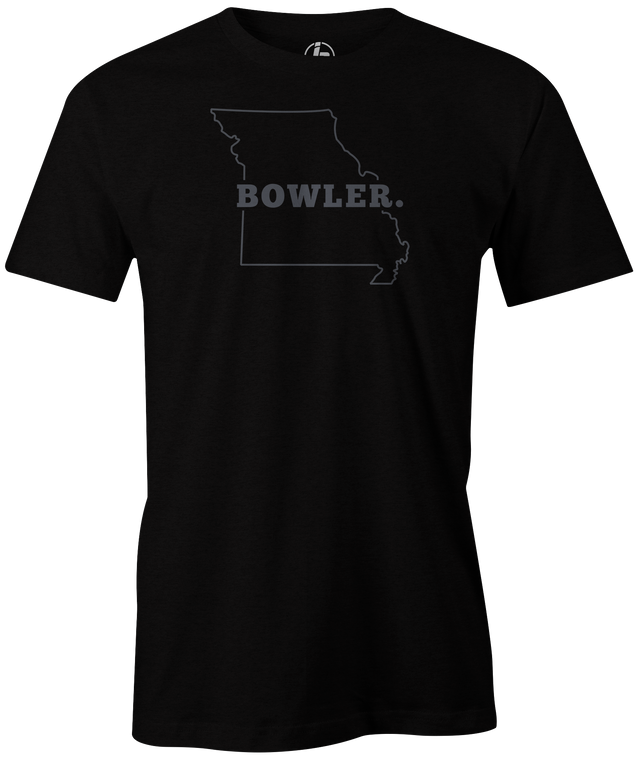 Missouri State Men's Bowling T-shirt, Black, Cool, novelty, tshirt, tee, tee-shirt, tee shirt, teeshirt, team, comfortable
