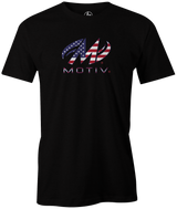 motiv bowling usa america shirt league tournaments pba ej tackett navy shirt red white and blue american merica black tee tshirt
