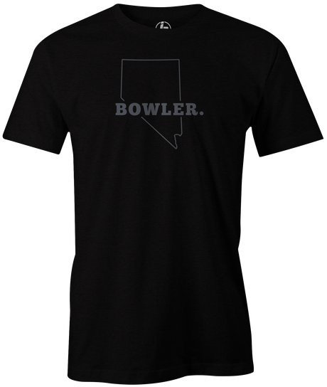 Nevada State Men's Bowling T-shirt, Black, Cool, novelty, tshirt, tee, tee-shirt, tee shirt, teeshirt, team, comfortable
