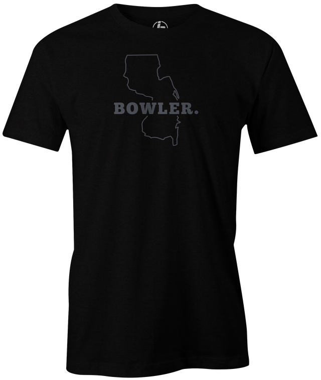 New Jersey State Men's Bowling T-shirt, Black, Cool, novelty, tshirt, tee, tee-shirt, tee shirt, teeshirt, team, comfortable