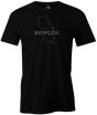 New Jersey State Men's Bowling T-shirt, Black, Cool, novelty, tshirt, tee, tee-shirt, tee shirt, teeshirt, team, comfortable
