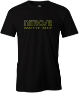 Nitro/R Men's T-Shirt, Black, Bowling, bowling ball, ebonite, throwback, retro, vintage, old school, tshirt, tee, tee-shirt, tee shirt.