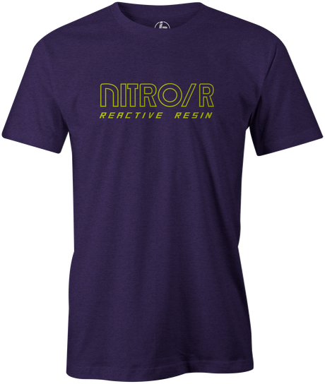 Nitro/R Men's T-Shirt, Purple, Bowling, bowling ball, ebonite, throwback, retro, vintage, old school, tshirt, tee, tee-shirt, tee shirt.