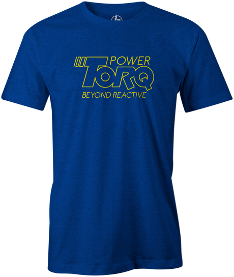 Power TorQ Men's T-Shirt, Blue, bowling, bowling ball, columbia 300, old school, throwback, tshirt, tee, tee-shirt, tee shirt.