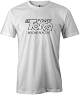 Power TorQ Men's T-Shirt, White, bowling, bowling ball, columbia 300, old school, throwback, tshirt, tee, tee-shirt, tee shirt.