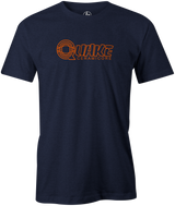 Quake Men's T-shirt, Navy, Bowling, bowling ball, old school, throwback, retro, vintage, tshirt, tee, tee shirt, tee-shirt.
