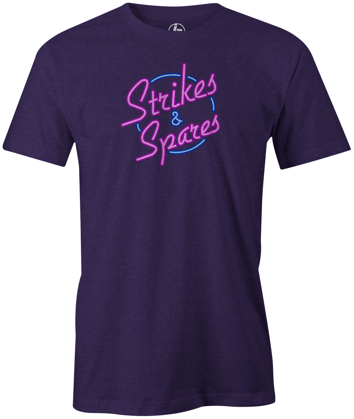 Spares and Strikes Men's T-shirt, Purple, Bowling, tee, tee-shirt, tee shirt, tshirt, cool, novelty. 