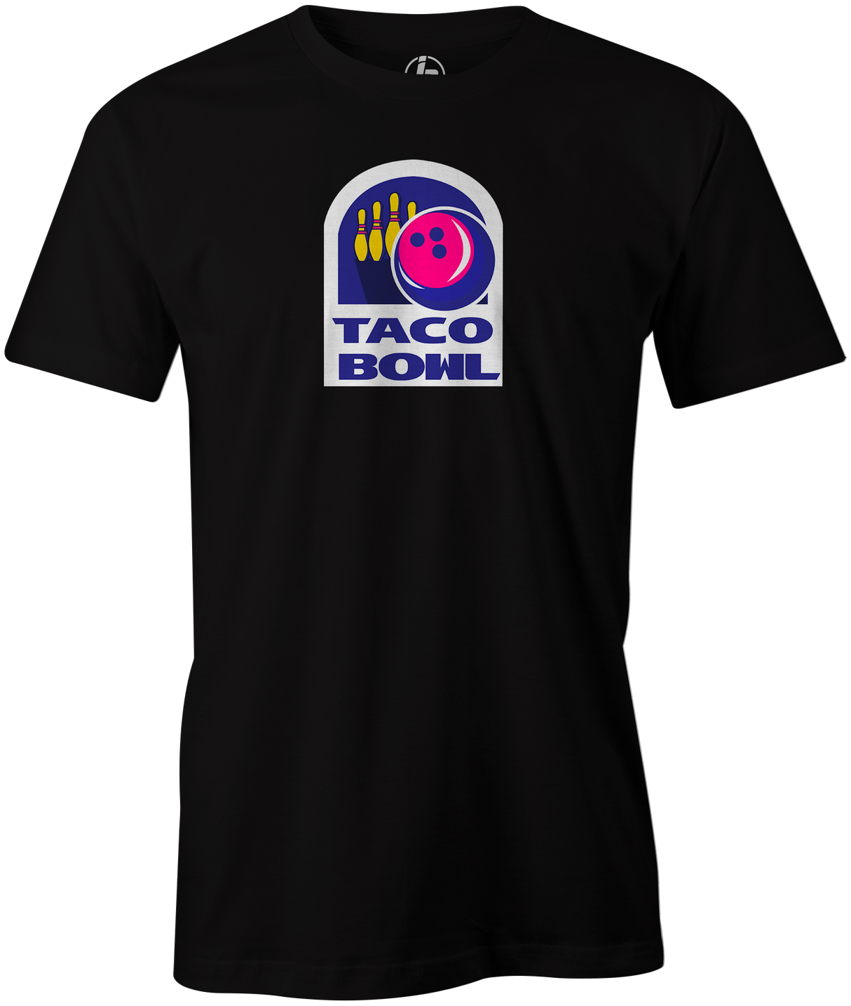 Taco Bowl Men's T-shirt, Black, Funny, novelty, taco bell, tee, tee-shirt, teeshirt, tshirt, bowling, tacos