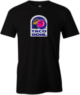 Taco Bowl Men's T-shirt, Black, Funny, novelty, taco bell, tee, tee-shirt, teeshirt, tshirt, bowling, tacos
