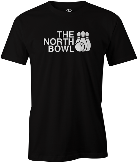 The North Bowl Pop Culture Bowling T-Shirt Black