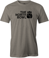 The North Bowl Pop Culture Bowling T-Shirt Gray
