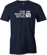 The North Bowl Pop Culture Bowling T-Shirt Navy