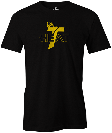 Track Heat Men's T-Shirt, Black, bowling, bowling ball, track bowling, team ebi, track heat. heat lava. ultra heat. tshirt, tee, tee-shirt, tee shirt.