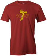 Track Heat Men's T-Shirt, Red, bowling, bowling ball, track bowling, team ebi, track heat. heat lava. ultra heat. tshirt, tee, tee-shirt, tee shirt.