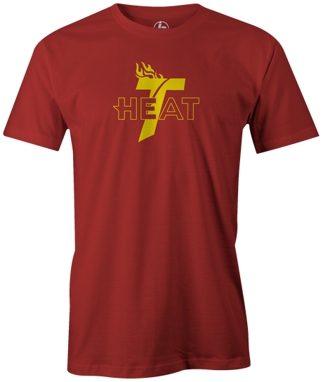 Track Heat Men's T-Shirt, Red, bowling, bowling ball, track bowling, team ebi, track heat. heat lava. ultra heat. tshirt, tee, tee-shirt, tee shirt.