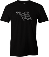 Track Retro Men's T-Shirt, Black, track, track bowling, track logo, logo, bowling ball, team ebi, old school, retro, throwback, vintage, tshirt, tee tee shirt, tee-shirt.