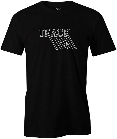 Track Retro Men's T-Shirt, Black, track, track bowling, track logo, logo, bowling ball, team ebi, old school, retro, throwback, vintage, tshirt, tee tee shirt, tee-shirt.