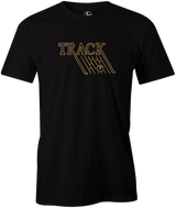 Track Retro Men's T-Shirt, Black Vintage, track, track bowling, track logo, logo, bowling ball, team ebi, old school, retro, throwback, vintage, tshirt, tee tee shirt, tee-shirt.