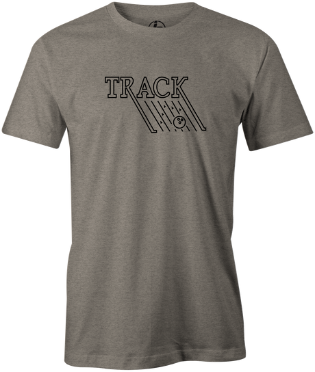 The logo that started it all for Track. The "Track Retro" shirt will help you Nuke the pins and add to your Critical Mass :-) This awesome bowling tee is the perfect gift for any long time Track fans or avid bowlers. Pick up this team and show your love for the brand!  Tshirt, tee, tee-shirt, tee shirt, Pro shop. League bowling team shirt. PBA. PWBA. USBC. Junior Gold. Youth bowling. Tournament t-shirt. Men's. Bowling ball. track bowling. old school. throwback. retro. vintage.