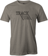 The logo that started it all for Track. The "Track Retro" shirt will help you Nuke the pins and add to your Critical Mass :-) This awesome bowling tee is the perfect gift for any long time Track fans or avid bowlers. Pick up this team and show your love for the brand!  Tshirt, tee, tee-shirt, tee shirt, Pro shop. League bowling team shirt. PBA. PWBA. USBC. Junior Gold. Youth bowling. Tournament t-shirt. Men's. Bowling ball. track bowling. old school. throwback. retro. vintage.