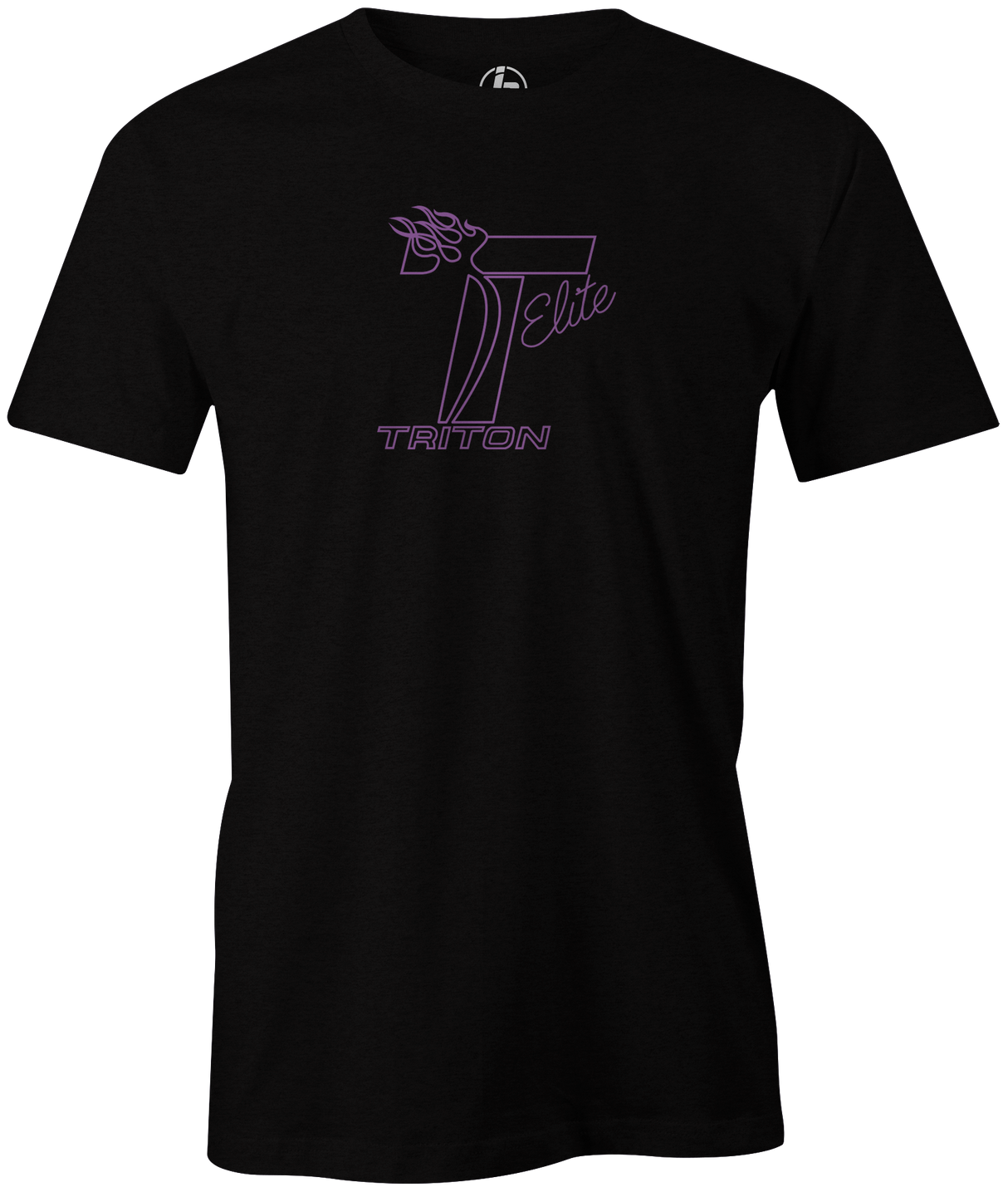 Triton Elite Men's T-Shirt, Black, track, track bowling, bowling, bowing ball, tee, tee-shirt, tee shirt, tshirt.