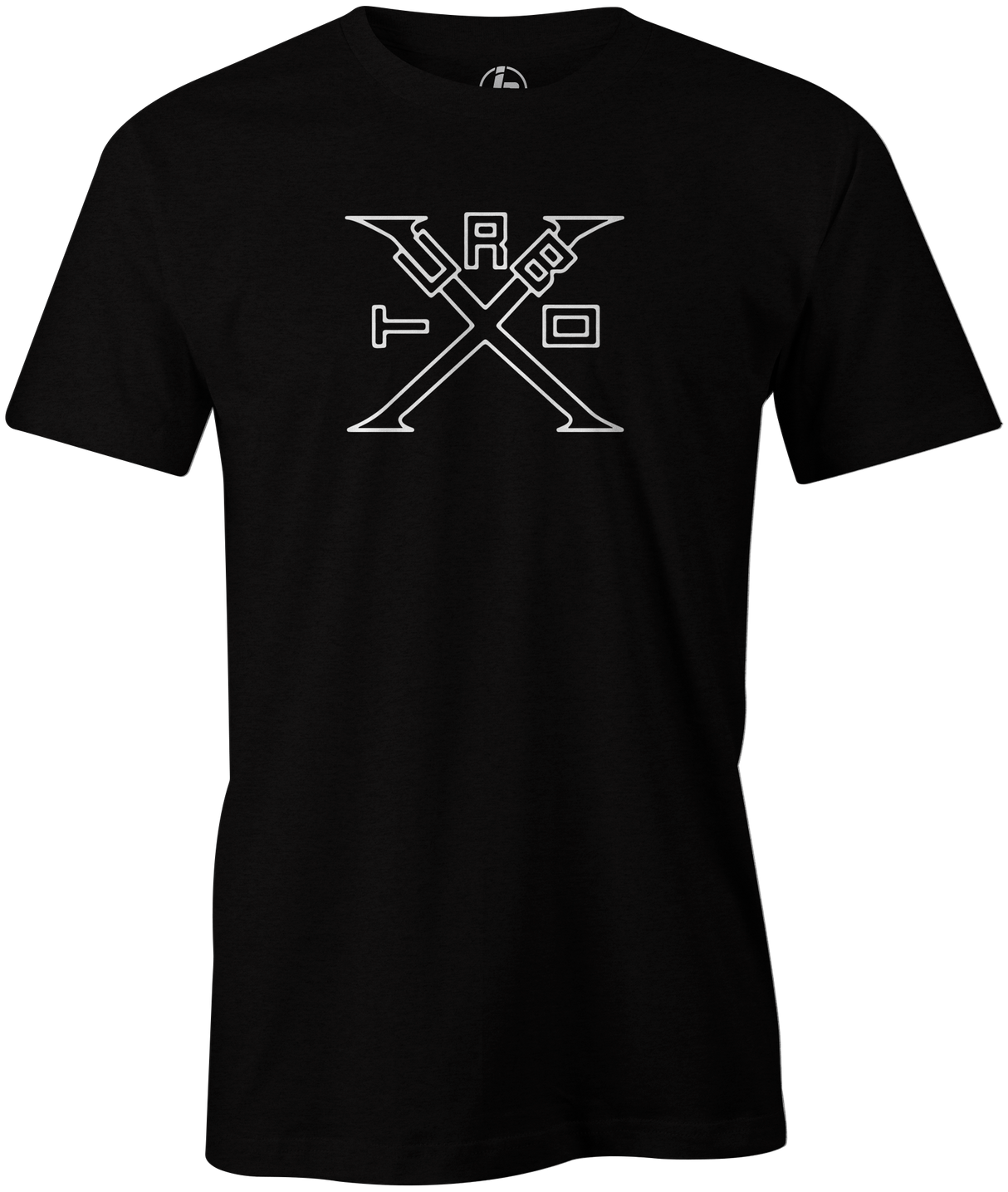 Turbo X Men's T-Shirt, Black, bowling, bowling ball, ebonite, ebonite bowling, classic, vintage, retro, throwback, original, old school, tee, tee shirt, tee-shirt, tshirt.