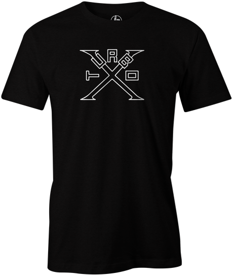 Turbo X Men's T-Shirt, Black, bowling, bowling ball, ebonite, ebonite bowling, classic, vintage, retro, throwback, original, old school, tee, tee shirt, tee-shirt, tshirt.