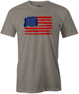 USA Bowling Men's T-shirt, White, Cool, tshirt, tee, tee-shirt, tee shirt, America, Team USA, Bowling USA Bowling! Enjoy this unique bowling themed American flag. Support Team USA with this cool, patriotic t-shirt! America. Tshirt, tee, tee-shirt, tee shirt. United States. Novelty. This is the perfect gift for any bowler looking to show some support for their country. Present. USBC Team USA. Comfortable. Free shipping. 