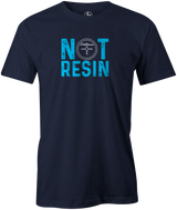 Not Resin Men's T-Shirt, Navy, Funny, bowling, tshirt, tee, tee-shirt, tee shirt, urethane, purple hammer, black hammer, hammer bowling, faball, old school, cool.