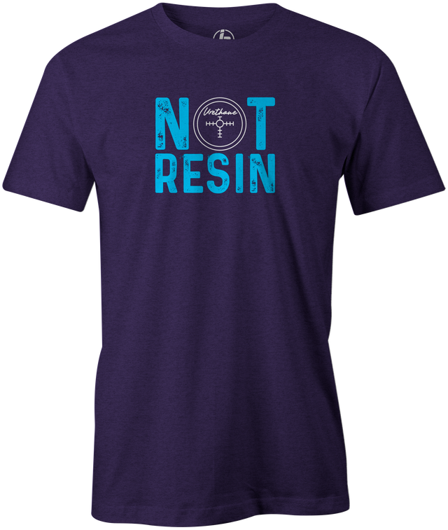 Not Resin Men's T-Shirt, Purple, Funny, bowling, tshirt, tee, tee-shirt, tee shirt, urethane, purple hammer, black hammer, hammer bowling, faball, old school, cool.