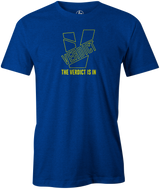 Verdict is in Men's T-Shirt, Blue, bowling, bowling ball, verdict, verdict pearl, ebonite, ebonite bowling, ebonite bowling ball, logo, cool, tshirt, tee-shirt, tee shirt, tee