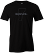 Vermont Men's State Bowling T-shirt, Black, Cool, novelty, tshirt, tee, tee-shirt, tee shirt, teeshirt, team, comfortable