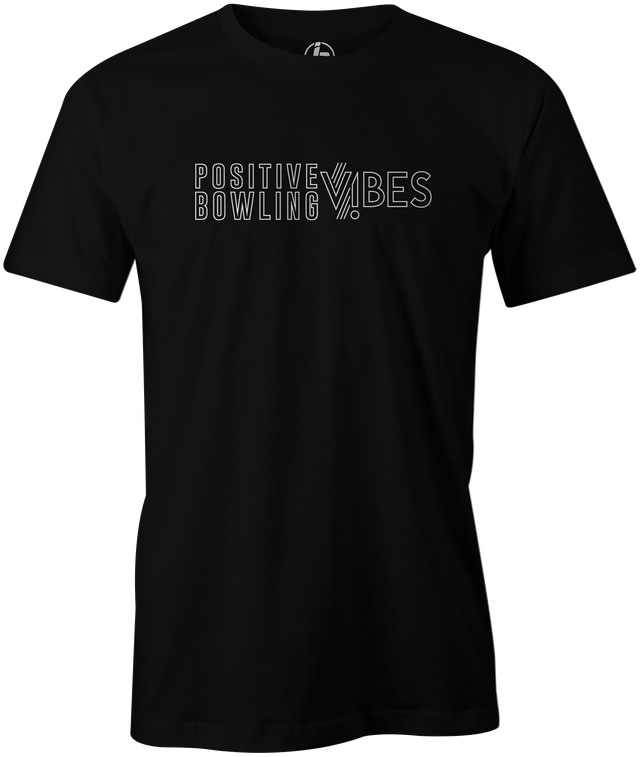 Positive Vibes Men's T-Shirt, Black, bowling, bowling ball, hammer vibe, cherry vibe, blue vibe, emerald vibe, pink vibe, orange vibe, its a vibe, tshirt, tee, tee-shirt, tee shirt. 