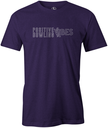 Positive Vibes Men's T-Shirt, Purple, bowling, bowling ball, hammer vibe, cherry vibe, blue vibe, emerald vibe, pink vibe, orange vibe, its a vibe, tshirt, tee, tee-shirt, tee shirt. 