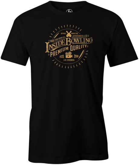 Inside Bowling Vintage Men's T-Shirt, Black, tee, tee-shirt, teeshirt, tee shirt, tshirt, t shirt, cool, novelty
