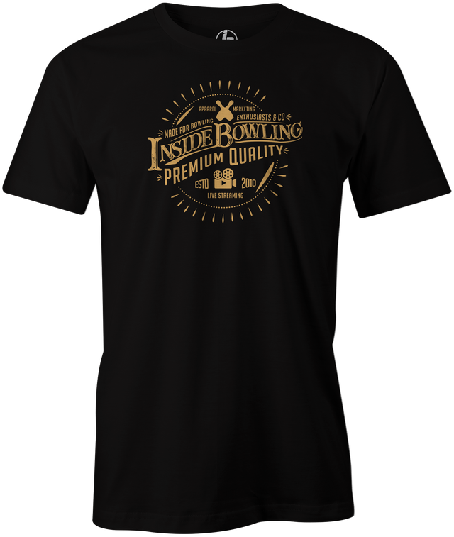 Inside Bowling Vintage Men's T-Shirt, Black, tee, tee-shirt, teeshirt, tee shirt, tshirt, t shirt, cool, novelty