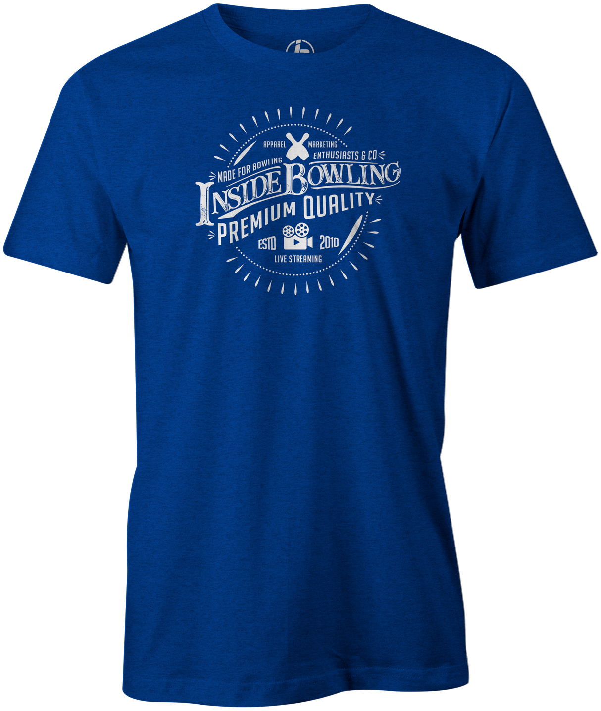 Inside Bowling Vintage Men's T-Shirt, Blue, tee, tee-shirt, teeshirt, tee shirt, tshirt, t shirt, cool, novelty