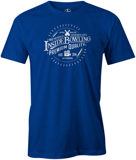 Inside Bowling Vintage Men's T-Shirt, Blue, tee, tee-shirt, teeshirt, tee shirt, tshirt, t shirt, cool, novelty