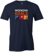 Weekend Goals Men's T-shirt, Navy, Bowling, tshirt, tee, tee-shirt, tee shirt