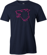 Let your inner howl out with this classic EBONITE Wolf tee. 🐺 This is the perfect gift for any avid bowler! Grab this tee and howl on the lanes!  Tshirt, tee, tee-shirt, tee shirt, Pro shop. League bowling team shirt. PBA. PWBA. USBC. Junior Gold. Youth bowling. Tournament t-shirt. Men's. Bowling ball. bowling. classic. retro. vintage. throwback. 