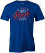 'Merica Bowls Bowling T-shirt Blue